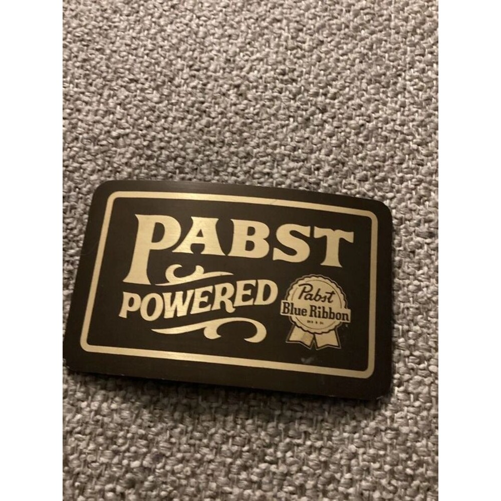 Pabst Blue Ribbon belt buckle